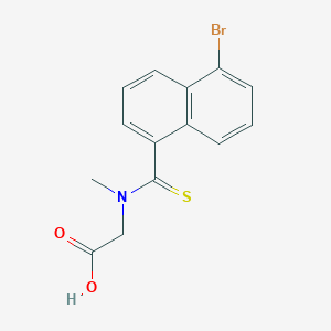 N-(5-Bromonaphthalene-1-carbothioyl)-N-methylglycine