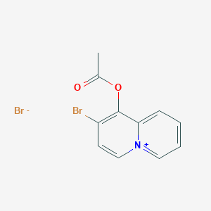 1-(Acetyloxy)-2-bromoquinolizin-5-ium bromide
