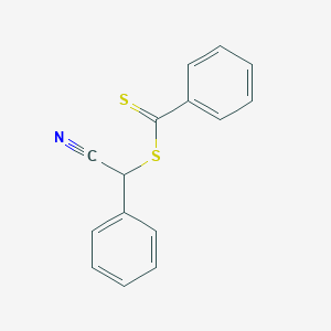 molecular formula C15H11NS2 B8509503 Cyano(phenyl)methyl benzenecarbodithioate CAS No. 798555-06-3