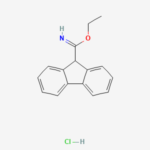 9H-fluorene-9-carboximidic acid ethyl ester hydrochloride