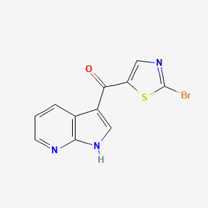 (2-Bromo-1,3-thiazol-5-yl)(1H-pyrrolo[2,3-b]pyridin-3-yl)methanone