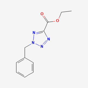 molecular formula C11H12N4O2 B8509595 ethyl 2-benzyl-2H-tetrazole-5-carboxylate 