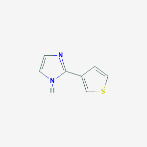 molecular formula C7H6N2S B8509601 2-(3-thienyl)-1H-imidazole CAS No. 1033715-40-0