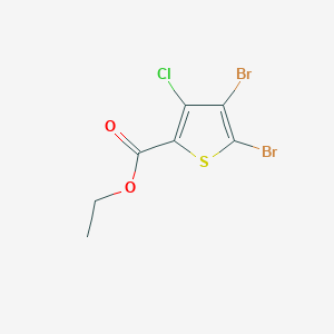 molecular formula C7H5Br2ClO2S B8509627 Ethyl 4,5-dibromo-3-chlorothiophene-2-carboxylate 
