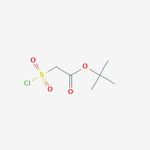 molecular formula C6H11ClO4S B8509636 Tert-butyl 2-(chlorosulfonyl)acetate 