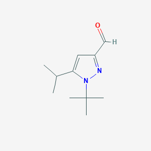 molecular formula C11H18N2O B8509708 1-Tert-butyl-5-isopropylpyrazole-3-carbaldehyde 