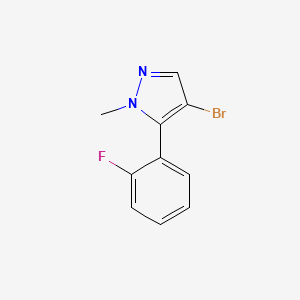 4-Bromo-5-(2-fluorophenyl)-1-methyl-1h-pyrazole