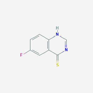 molecular formula C8H5FN2S B8509750 6-fluoro-3H-quinazoline-4-thione 