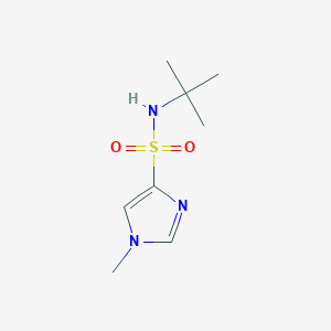 molecular formula C8H15N3O2S B8509791 n-(Tert-butyl)-1-methyl-1h-imidazole-4-sulfonamide 