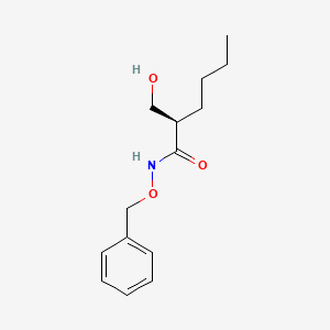 (2R)-N-(Benzyloxy)-2-(hydroxymethyl)hexanamide