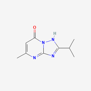 molecular formula C9H12N4O B8509986 5-Methyl-2-(1-methylethyl)[1,2,4]triazolo[1,5-a]pyrimidin-7-ol 