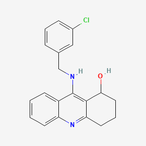 9-(((3-Chlorophenyl)methyl)amino)-1,2,3,4-tetrahydro-1-acridinol
