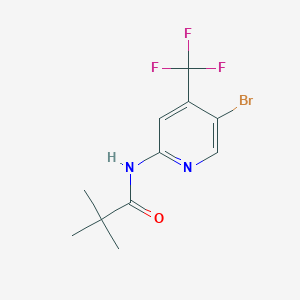 molecular formula C11H12BrF3N2O B8510176 N-(5-bromo-4-(trifluoromethyl)pyridin-2-yl)pivalamide 