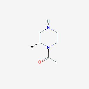 molecular formula C7H14N2O B8510197 (R)-1-(2-Methylpiperazin-1-YL)ethanone 