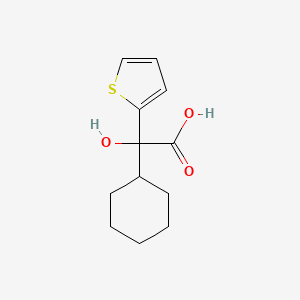 molecular formula C12H16O3S B8510221 Cyclohexyl-hydroxy-thiophen-2-yl-acetic acid 