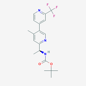 tert-butyl (S)-(1-(4-methyl-2'-(trifluoromethyl)-[3,4'-bipyridin]-6-yl)ethyl)carbamate