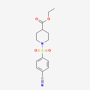 1-(4-Cyanobenzenesulfonyl)piperidine-4-carboxylic acid ethyl ester