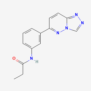N-(3-([1,2,4]triazolo[4,3-b]pyridazin-6-yl)phenyl)propionamide