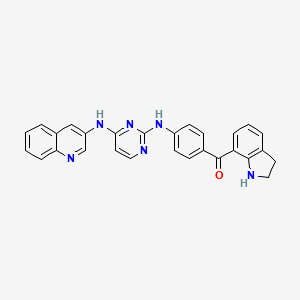 Methanone,(2,3-dihydro-1h-indol-7-yl)[4-[[4-(3-quinolinylamino)-2-pyrimidinyl]amino]phenyl]-