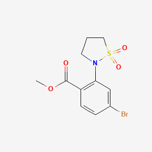 Methyl 4-bromo-2-(1,1-dioxoisothiazolidin-2-yl)benzoate