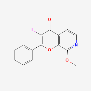 3-Iodo-8-methoxy-2-phenyl-pyrano[2,3-c]pyridin-4-one