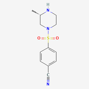 4-{[(3S)-3-Methyl-1-piperazinyl]sulfonyl}benzonitrile