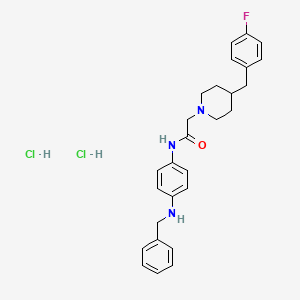1-Piperidineacetamide,4-[(4-fluorophenyl)methyl]-n-[4-[(phenylmethyl)amino]phenyl]-,dihydrochloride