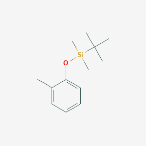molecular formula C13H22OSi B8510672 tert-Butyl-dimethyl-o-tolyloxy-silane CAS No. 62790-79-8