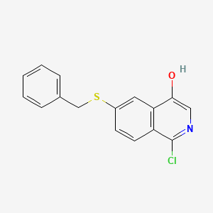 6-(Benzylthio)-1-chloroisoquinolin-4-ol