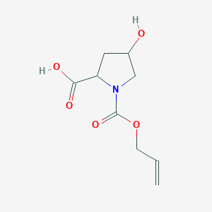 1-Allyloxycarbonyl-4-hydroxypyrrolidine-2-carboxylic acid