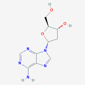 molecular formula C10H13N5O3 B085107 (2S,3R,5R)-5-(6-Amino-9H-purin-9-yl)-2-(hydroxymethyl)tetrahydrofuran-3-ol CAS No. 14426-54-1