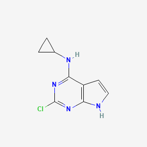 2-chloro-N-cyclopropyl-7H-pyrrolo[2,3-d]pyrimidin-4-amine