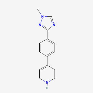 4-(4-(1-Methyl-1H-1,2,4-triazol-3-yl)phenyl)-1,2,3,6-tetrahydropyridine
