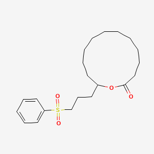 13-[3-(Benzenesulfonyl)propyl]-1-oxacyclotridecan-2-one