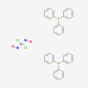 molecular formula C36H30Cl2MoN2O2P2-2 B085108 Dichlorodinitrosylbis(triphenylphosphine)molybdenum CAS No. 14730-11-1
