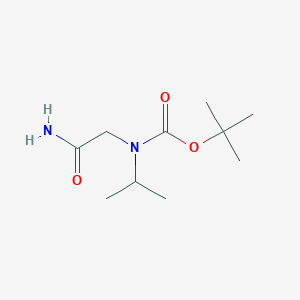 molecular formula C10H20N2O3 B8510929 N-carbamoylmethyl-N-isopropyl-carbamic acid t-butyl ester 