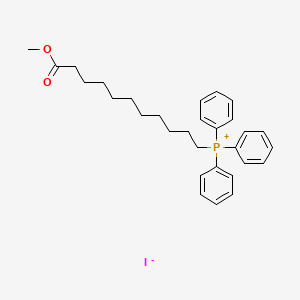 molecular formula C30H38IO2P B8510932 Phosphonium, (11-methoxy-11-oxoundecyl)triphenyl-, iodide CAS No. 1108-58-3