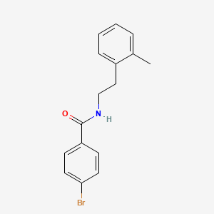 molecular formula C16H16BrNO B8511216 1-(4-Bromobenzoylamino)-2-(2-methylphenyl)ethane 