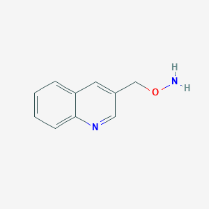 molecular formula C10H10N2O B8511253 O-(3-quinolyl)methylhydroxylamine 