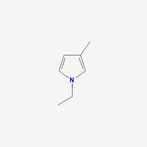 molecular formula C7H11N B8511276 1-Ethyl-3-methyl-1H-pyrrole 