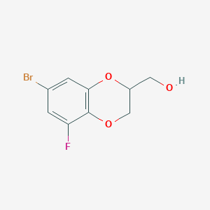 (7-Bromo-5-fluoro-2,3-dihydro-1,4-benzodioxin-2-yl)methanol