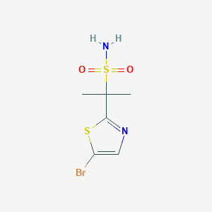 2-(5-Bromo-1,3-thiazol-2-yl)propane-2-sulfonamide