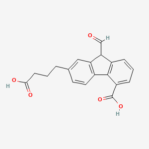 7-(3-Carboxypropyl)-9-formyl-9H-fluorene-4-carboxylic acid