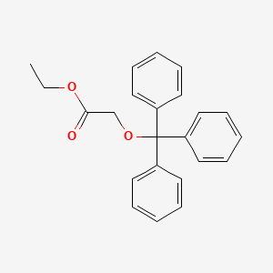 molecular formula C23H22O3 B8511665 trityloxy-acetic Acid Ethyl Ester CAS No. 58352-78-6