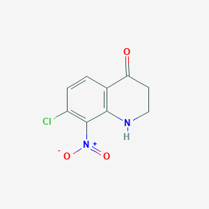 7-chloro-2,3-dihydro-8-nitro-4(1H)-quinolinone
