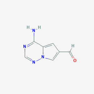 4-Aminopyrrolo[2,1-f][1,2,4]triazine-6-carbaldehyde