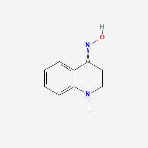 molecular formula C10H12N2O B8511759 1-Methyl-2,3-dihydro-4(1H)-quinolinone oxime 
