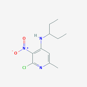 (2-Chloro-6-methyl-3-nitro-pyridin-4-yl)-(1-ethyl-propyl)-amine