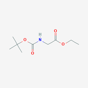 molecular formula C9H17NO4 B085118 乙基2-((叔丁氧羰基)氨基)乙酸酯 CAS No. 14719-37-0