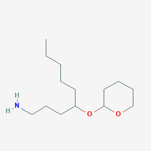 molecular formula C14H29NO2 B8511809 4-(2-Tetrahydropyranyloxy)nonylamine CAS No. 54460-22-9